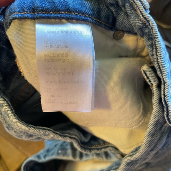 Good American Good Mom Jeans in Blue586 - Picture 7 of 10